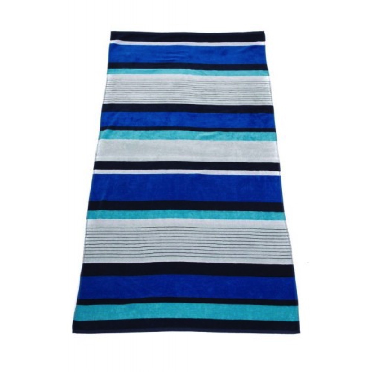 Flat Bright Stripe Beach Towel from Blue Swimmer Towels
