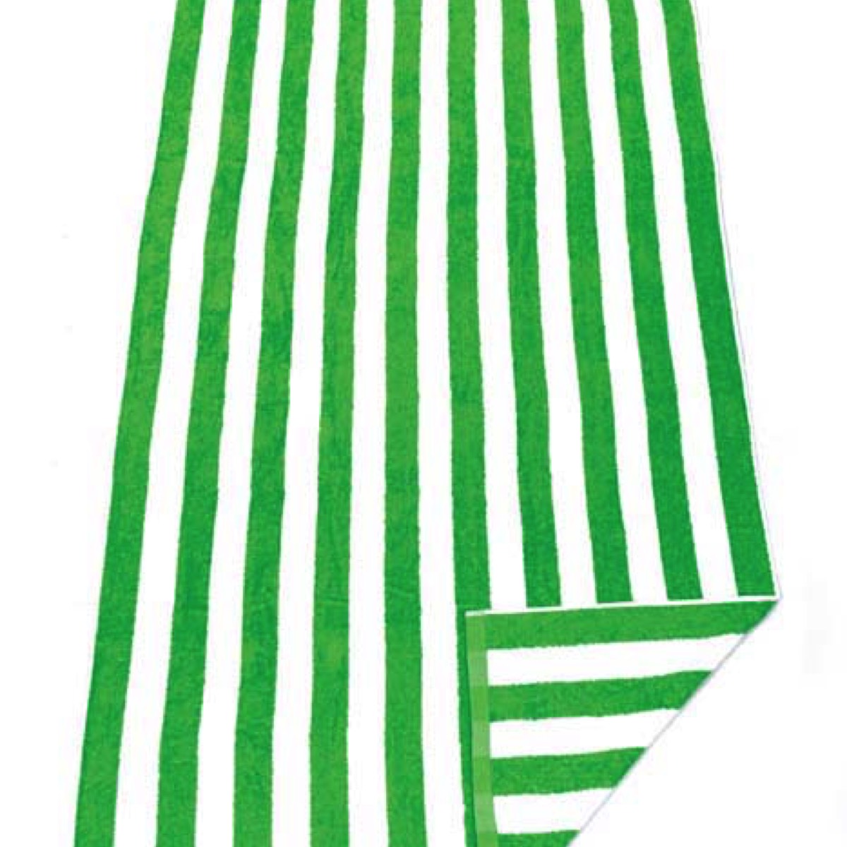 Green Hawaiian stripe beach towel