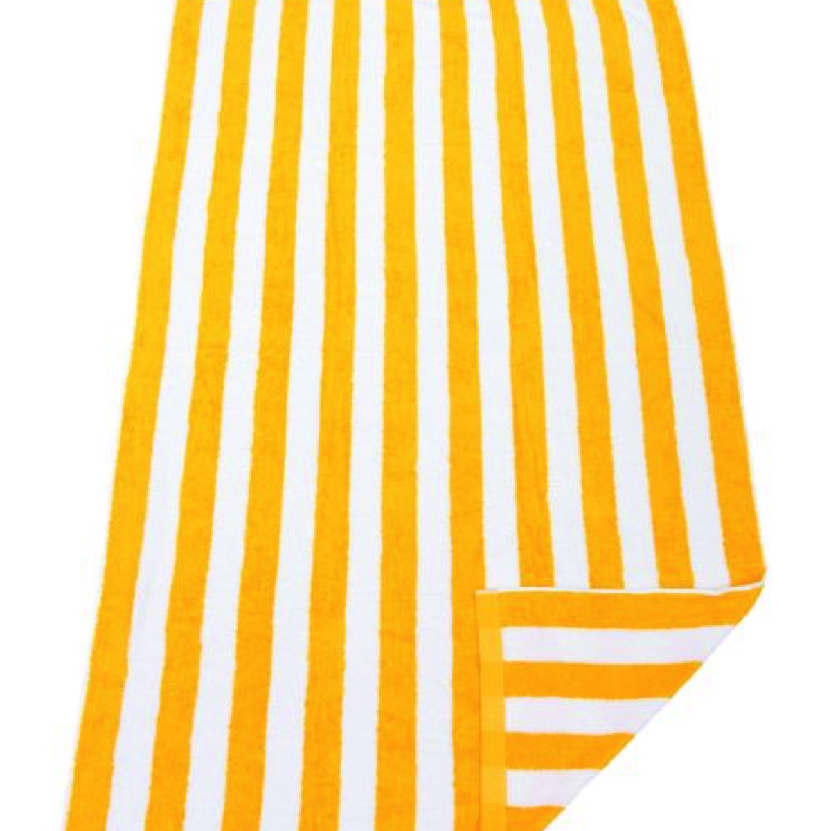 Yellow Hawaiian stripe beach towel