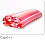 Candy large striped beach towel