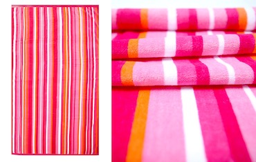 Candy Striped Beach Towel detailed photo