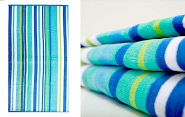 Seaside Large Striped Beach Towel detail