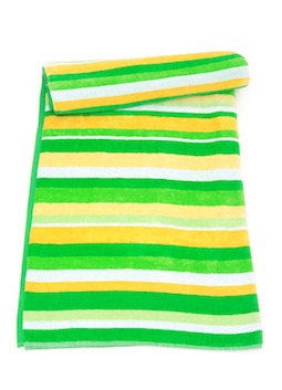 Seagrass Large Striped Beach Towel detail
