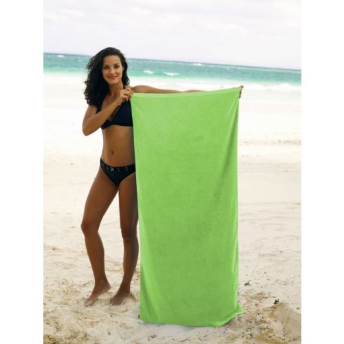 Lime Signature Beach Towel