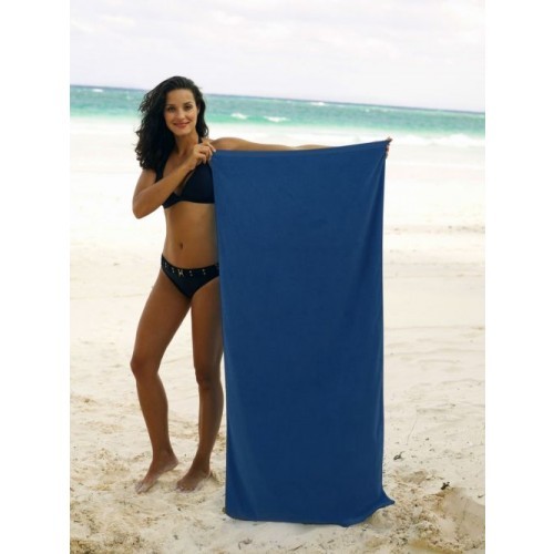 Navy Signature Beach Towel