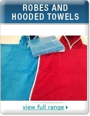 Robes and Hooded Towels from Blue Swimmer Towels